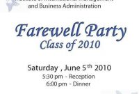 55 Best Farewell Party Invitation Card Templates In throughout Farewell Invitation Card Template