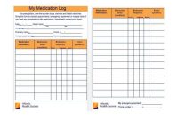 58 Medication List Templates For Any Patient [Word, Excel, Pdf] regarding Blank Medication List Templates