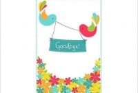 59 Online Farewell Card Template Ai Layouts With Farewell with Goodbye Card Template