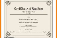 6+ Baptismal Certificate Template | Credit Letter Sample regarding Roman Catholic Baptism Certificate Template