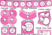 6 Best Images Of Hello Kitty Birthday Printables – Hello intended for Hello Kitty Banner Template