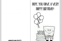 6 Best Images Of Printable Folding Birthday Cards in Foldable Birthday Card Template