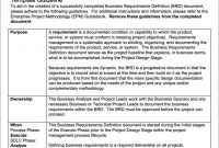 6 Free Business Requirements Document Templates For intended for Project Business Requirements Document Template