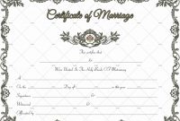 60+ Marriage Certificate Templates (Word | Pdf) Editable in Blank Marriage Certificate Template
