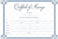 60+ Marriage Certificate Templates (Word | Pdf) Editable in Certificate Of Marriage Template