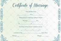 60+ Marriage Certificate Templates (Word | Pdf) Editable inside Certificate Of Marriage Template