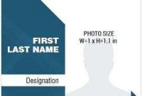 67 Create Portrait Id Card Template Word With Stunning inside Portrait Id Card Template