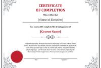 7 Certificates Of Completion Templates [Free Download] | Hloom within Certification Of Completion Template
