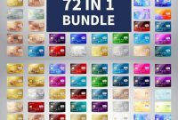 72 In 1 Credit Cards Template | Card Template, Credit Card throughout Credit Card Templates For Sale