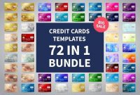 72 In 1 Credit Cards Template Salejuksy On for Credit Card Templates For Sale