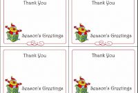 73 Report Christmas Card Thank You Template In Photoshop For pertaining to Christmas Note Card Templates