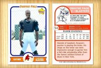 77 Customize Baseball Trading Card Template For Word in Baseball Card Template Word