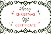 79S Christmas Gift Certificate Template With Regard To with regard to Homemade Gift Certificate Template