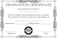 8 Awesome Free Printable Masters Degree Certificate regarding Masters Degree Certificate Template