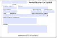 8 Blank Drivers License Template | Id Card Template, Card for Proof Of Insurance Card Template