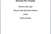 8 Essentials For A Record Label Business Plan – The Label with regard to Record Label Business Plan Template Free