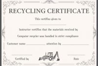 8 Free Customizable Certificate Of Destruction Templates in Free Certificate Of Destruction Template