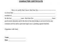 8 Free Sample Good Conduct Certificate Templates – Printable pertaining to Good Conduct Certificate Template
