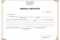 8 Free Sample Medical Certificate Templates – Printable Samples throughout Fake Medical Certificate Template Download