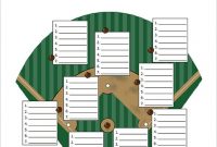 9+ Baseball Line Up Card Templates – Doc, Pdf, Psd, Eps inside Dugout Lineup Card Template