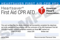 9 Best Images Of Free Cpr Certificate Template Printable within Cpr Card Template