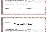 9 Free Sample Volunteer Certificate Templates – Printable regarding Volunteer Certificate Templates
