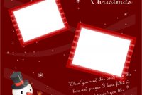 A Free Customizable Portrait Christmas Card Template Is intended for Print Your Own Christmas Cards Templates