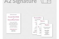 A2 Signature Invitation Template within A2 Card Template