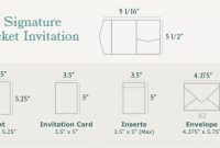 A2 Signature Pocket Invitation Sizing | Wedding Invitation within Wedding Card Size Template