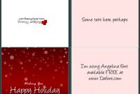 A2 Size Half Fold Greeting Card Cover Actions | Cover intended for A2 Card Template