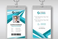 Abstract Corporate Id Card Design Template | Premium Vector throughout Company Id Card Design Template