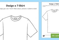 Activities For Children T-Shirts Design Template intended for Blank Tshirt Template Pdf