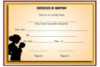 Adoption Certificate Template: 21 Free Certificates For You in Adoption Certificate Template