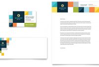 Advertising Company Business Card & Letterhead Template Design throughout Advertising Card Template