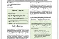 Agricultural Business Planning Templates And Resources within Agriculture Business Plan Template Free
