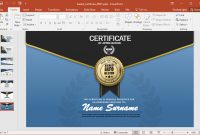 Animated Certificate Powerpoint Template inside Powerpoint Award Certificate Template