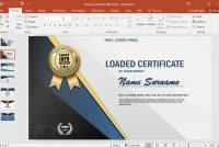 Animated Certificate Powerpoint Template regarding Award Certificate Template Powerpoint