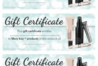 Anne Hanson Mary Kay Sales Diretor-United States Gift regarding Mary Kay Gift Certificate Template