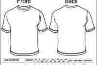 Apparel Order Form Template | Order Form Template Free with Blank T Shirt Order Form Template