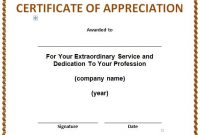 Appreciation Certificate Templates | Certificate Templates pertaining to Gratitude Certificate Template