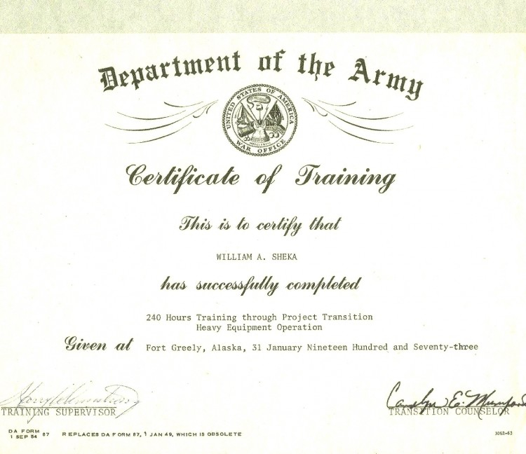 Army Certificate Of Completion Template (9 | Certificate Of for Army Certificate Of Completion Template