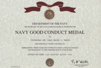 Army Good Conduct Medal Certificate Template Army Good within Army Good Conduct Medal Certificate Template