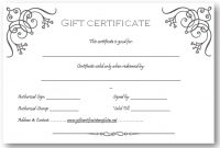 Art Business Gift Certificate Template | Gift Certificate intended for Company Gift Certificate Template