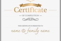 Atmosphere Retro European Style Border Certificates, Diploma within Certificate Of Authorization Template
