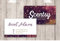 Authorized Scentsy Vendor | Scentsy Business Card | Galaxy | Digital File  Only within Scentsy Business Card Template
