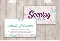 Authorized Scentsy Vendor | Scentsy Business Card | Rad Paisley | Digital  File Only inside Scentsy Business Card Template
