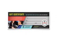 Auto Mechanic Gift Certificate Template Design with regard to Automotive Gift Certificate Template