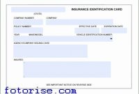 Automobile Insurance Card Template In 2020 | Card Template within Fake Car Insurance Card Template