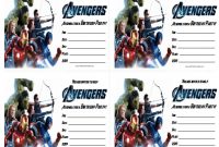 Avengers Birthday Invitations – Free Printable for Avengers Birthday Card Template