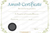 Award Certificate Border Template (1 In 2020 | Award regarding Award Certificate Border Template